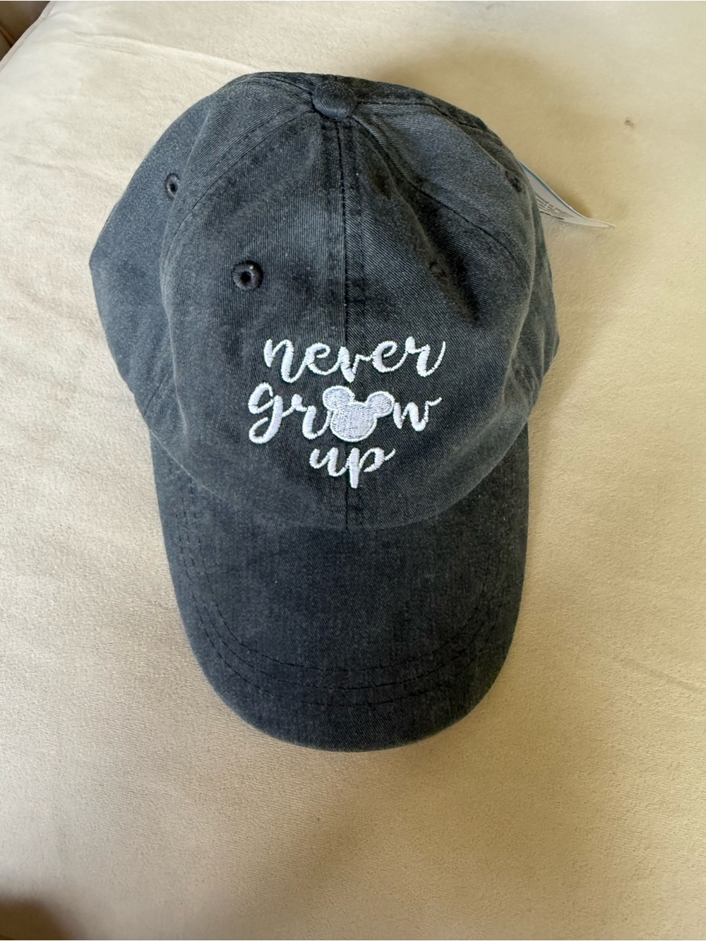 ‘Never Grow Up' Embroidered Baseball Cap